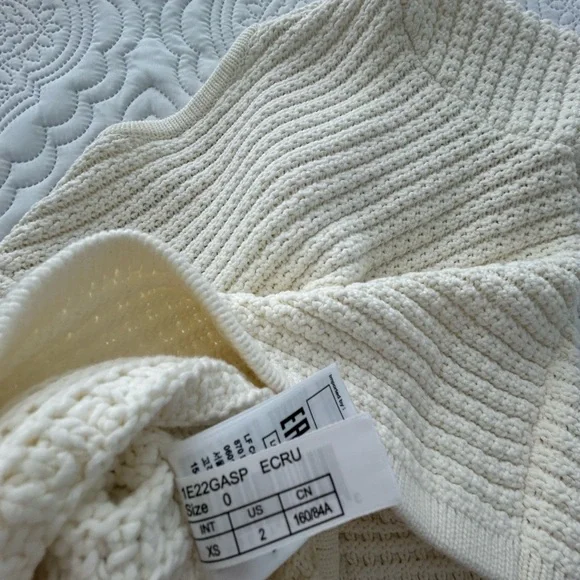 ba&sh Cream Button-Up Cardigan - Picture 6 of 7